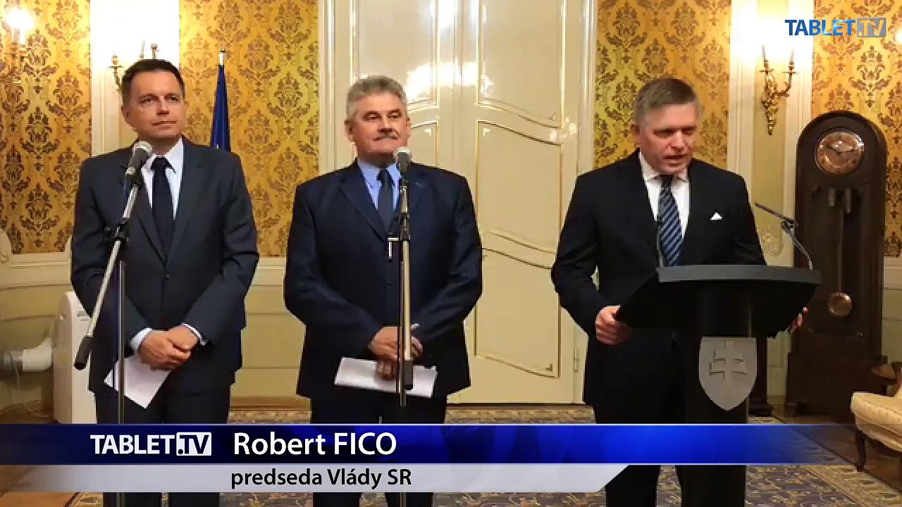 ZÁZNAM: TK premiéra R. Fica, ministra práce J. Richtera a ministra financií P. Kažimíra