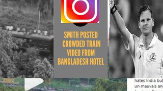 Steven Smith's Video Over Crowded Bangladesh Train Goes Viral