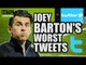 Joey Barton's WORST TWEETS