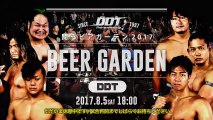 Shuten Doji (KUDO, Masahiro Takanashi & Yukio Sakaguchi) vs. Kouki Iwasaki, Soma Takao & Yuki Ueno - DDT Beer Garden Fight (2017) ~ DDT Day ~