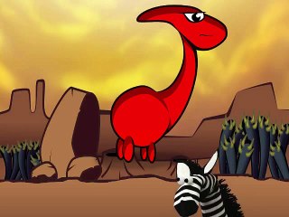 قصة الديناصور و الحمار الوحشي الجزء الثاني