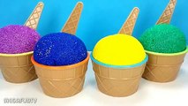 Superhero Ice Cream Foam Clay Learn Colors For Childrens Surprise Eggs Finger Family Nurse