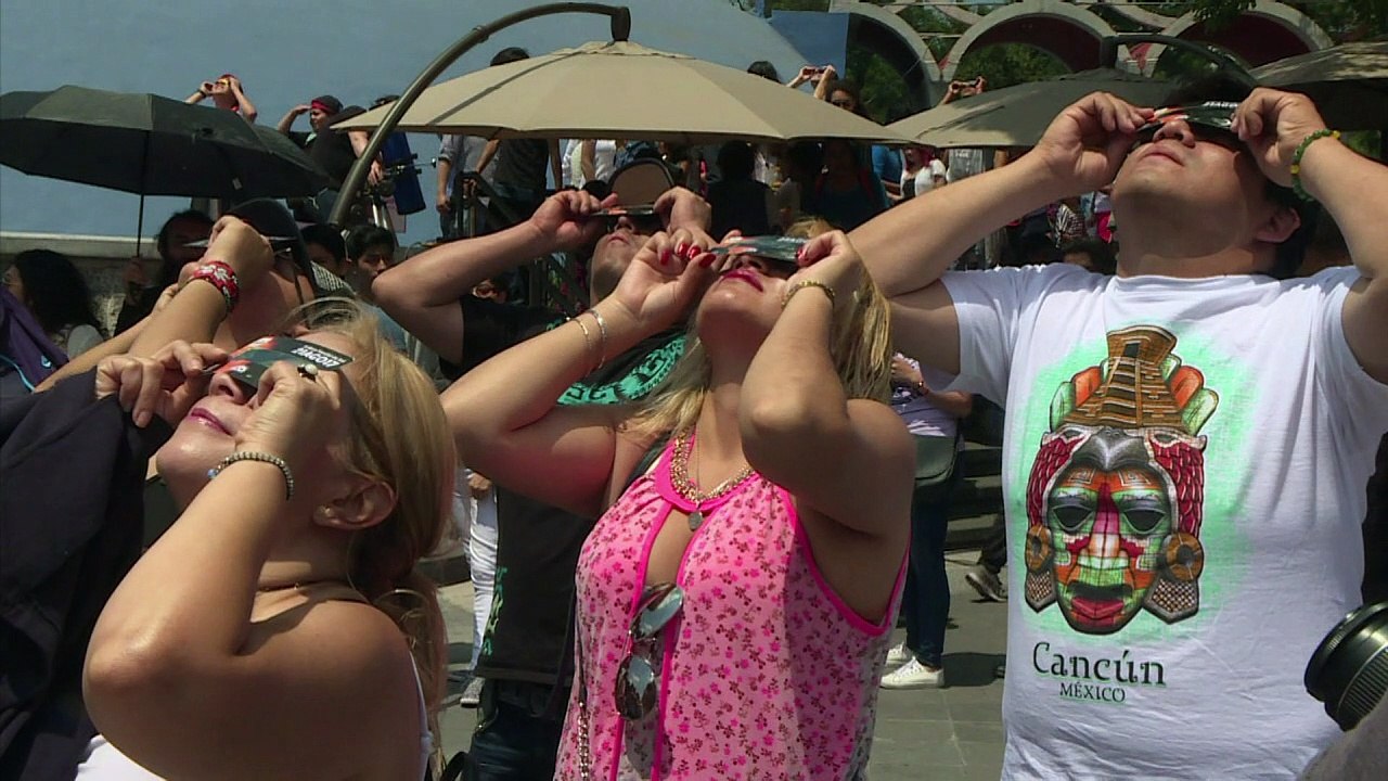 O eclipse no México e Nicarágua