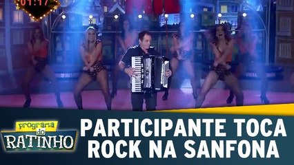 Participante toca rock na sanfona e arrasa
