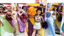 Bleu Majorette poupée gelé tenues Princesse Barbie elsa anna disney cheerleaders باربي دم