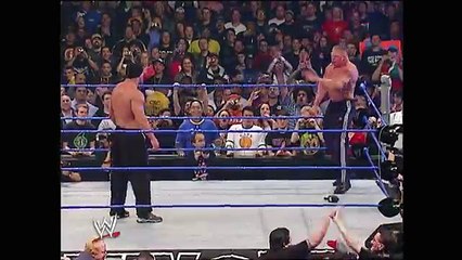 Goldberg is arrested after attacking Brock Lesnar  WWE No Way Out 2004