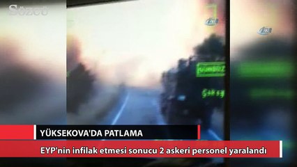 Yüksekova’da patlama: İki asker yaralı