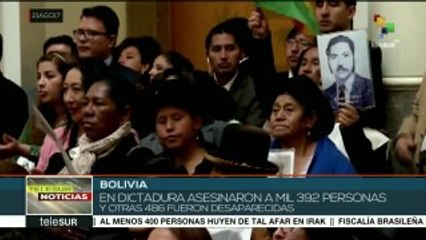Bolivia crea comisión que investigará crímenes en dictaduras