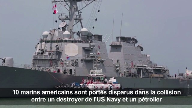 Des restes humains localisés dans le navire de guerre américain