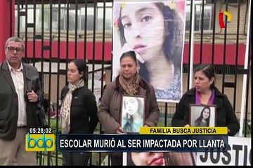 Piden justicia para joven que murió tras ser impactada por una llanta