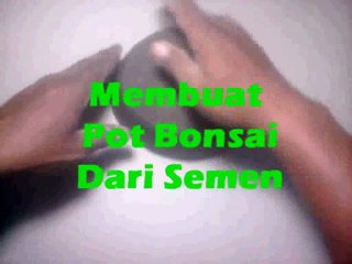 Membuat Pot Bonsai Dari Semen