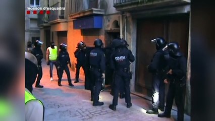 New footage shows raids on homes of terror suspects