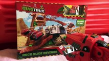 NEW Dinotrux Toys Rock Slide Revenge Playset Ty Rux Revvit Ton Ton D-Structs Vehicle Dinos