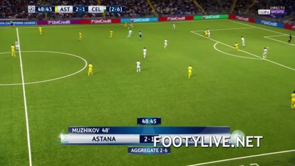 Patrick Twumasi   Goal HD - Astana 3-1 Celtic 22.08.2017 HD