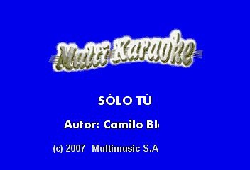 Camilo Sesto - Solo tu (Karaoke)