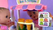 Bébé crème poupée de la glace jouet un camion Dans le comme avec crème glacée camion baby boom poupée maman jeu de poupée