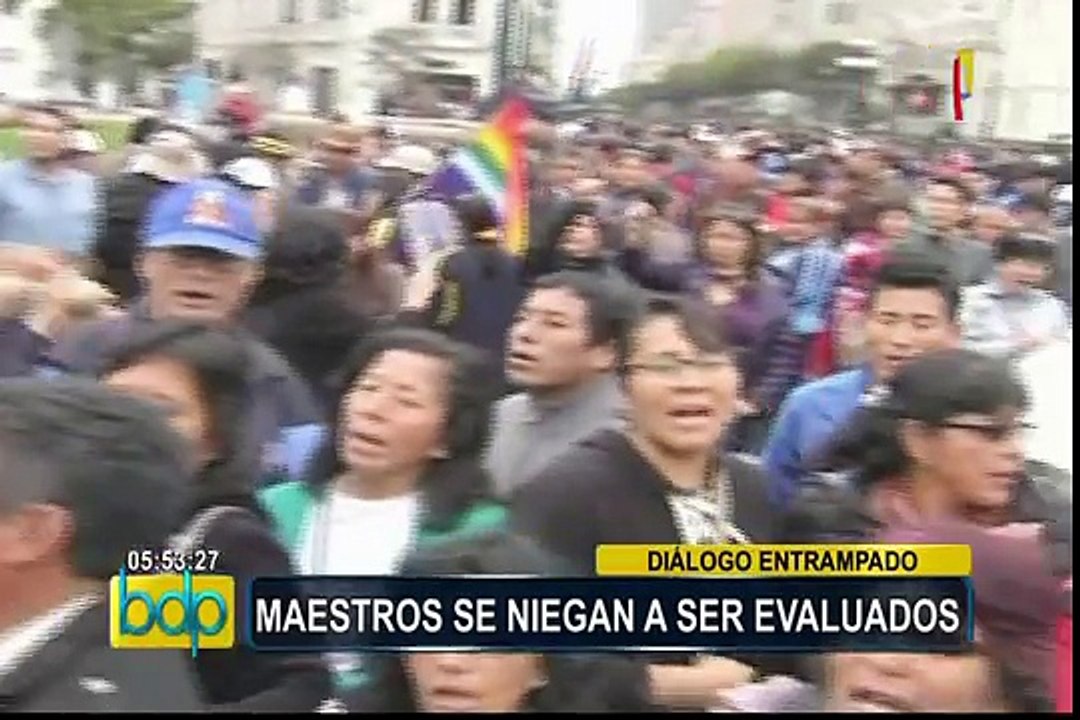 Maestros en huelga se niegan a ser evaluados