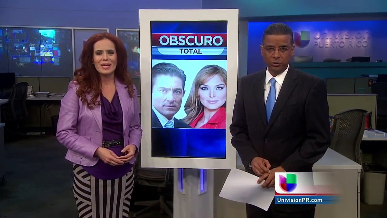 FERNANDO COLUNGA a su llegada a Univisión PR con Obscuro Total en marzo del 2014