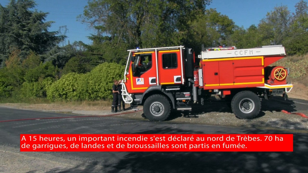 70 hectares de végétation partent en fumée à Trèbes