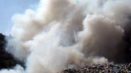 Katı Atık Depolama Alanında Çıkan Yangın Kontrol Altına Alındı