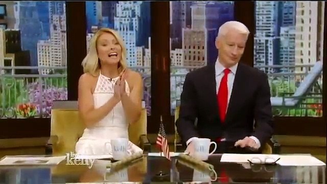Live! With Kelly co host Anderson Cooper 6/23/16 Cameron Diaz; Ben Falcone; Gloria Vanderb