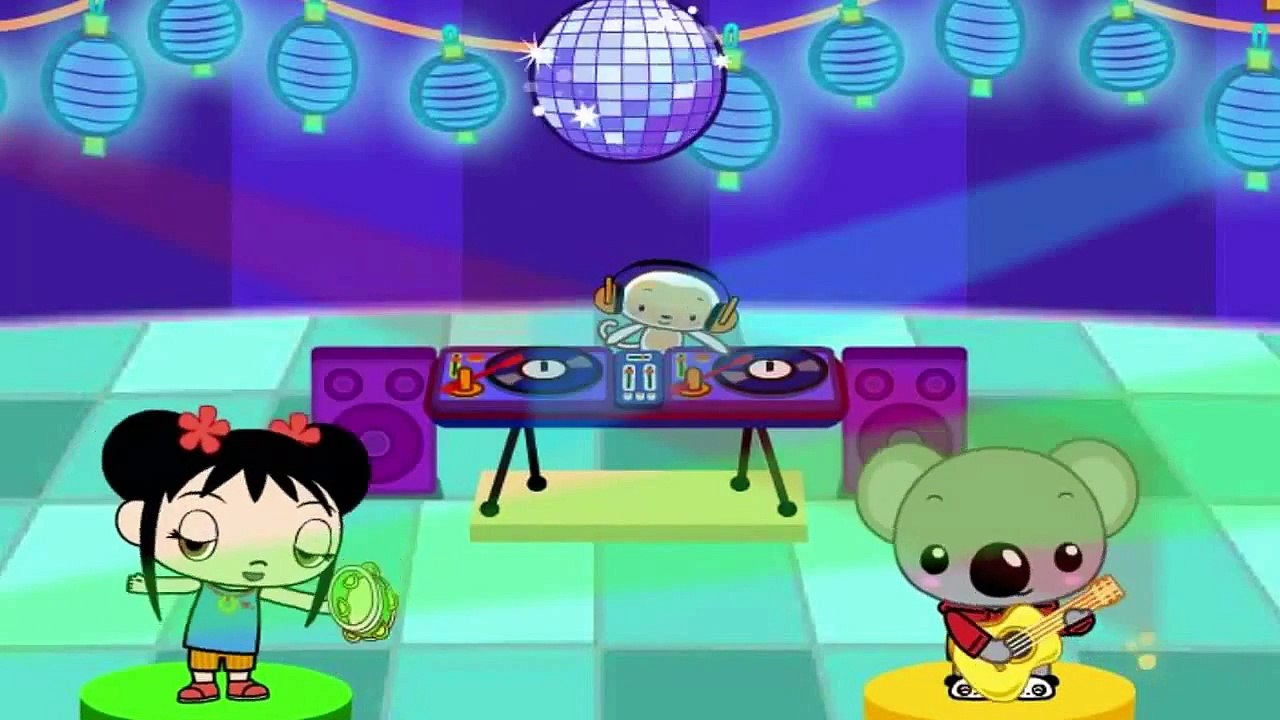 Dessin animé danse fête kai ni hao lan dj hoho de