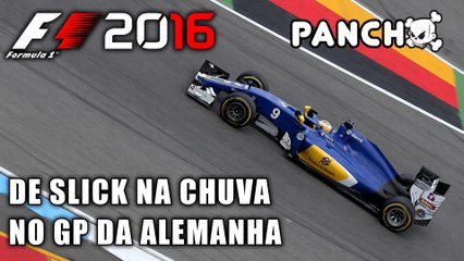 SEGURANDO O CARRO DE SLICK NA PISTA MOLHADA - F1 2016 modo carreira #12