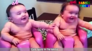Cute Twins Baby Playing - Funny Babies Videos 2017