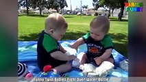 Cutest Twin Baby Fighting Over Toys!