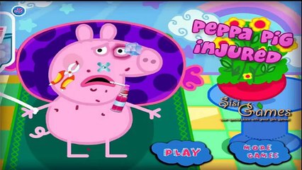 Un para juego lesionado Niños cerdo peppa peppa curar heridas hospital | peppa