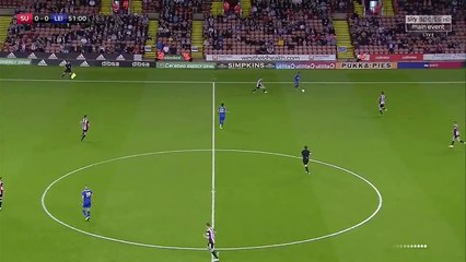 Demarai Gray Goal - Sheffield United vs Leicester City 0-1 -22.08.2017