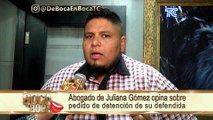 Abogado de Juliana Gómez opina sobre pedido de detención de su defendida