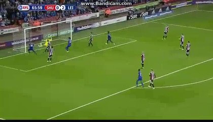Islam Slimani Second Goal HD - Sheffield United 0-3 Leicester City 22.08.2017