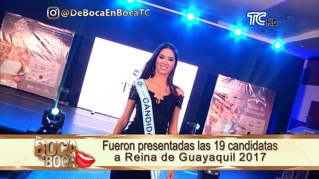 Fueron presentadas las 19 candidatas a Reina de Guayaquil 2017
