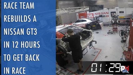 Race Team Rebuilds A GT3 In 12 Hours To Get It Back On The Track