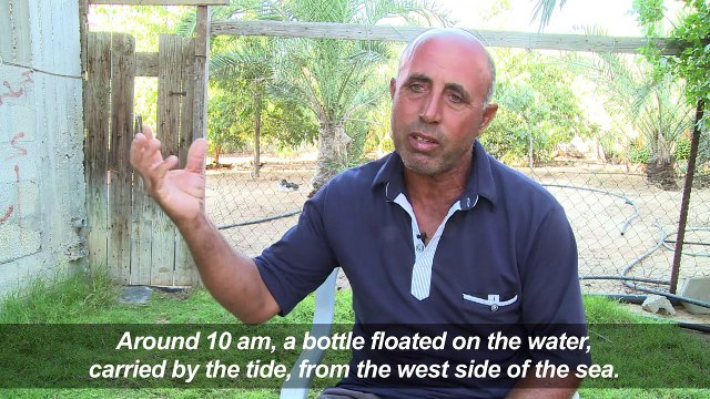 British couple's message in a bottle reaches Gaza