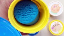 Learn Colors Play Doh Popsicle Ice Cream Peppa Pig Paw Patrol ELMO Microwave Surprise Toys