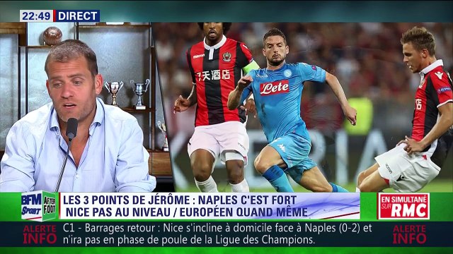 Les trois points de Jérôme Rothen après la défaite de Nice face à Naples en barrages de la Ligue des Champions