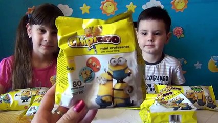 Domestiques avec chipicao déballage croissants puces minions chipikao