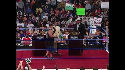 WWE John Cena and JBL Face to Face Before Wrestlemania 2005