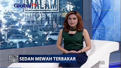 Sedan Mewah Terbakar di Cempaka Putih