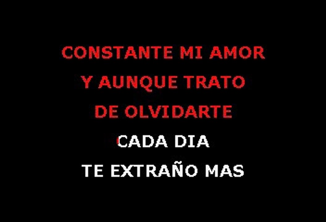 Lucero - Tristes Recuerdos (Karaoke)
