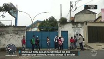 Rio de Janeiro: 15 escolas estão com aulas suspensas