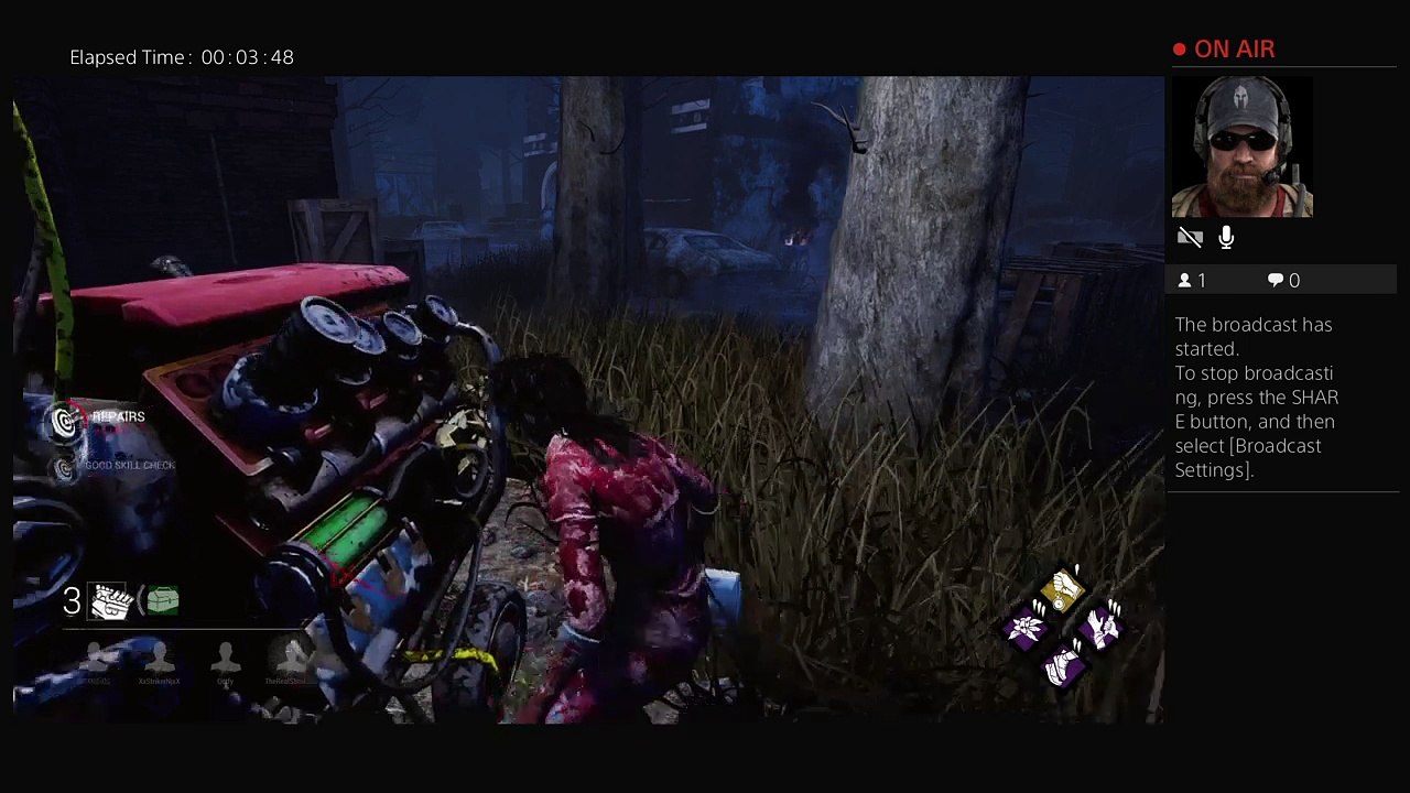 ZODIAC-QC's Live PS4 Broadcast dead by daylightplanning survivor with friend (6)