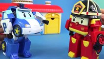 로보카 폴리 엠버 구급차 만들기 장난감 병원 놀이 거대 꼬마버스 타요 폴리 엠버 로이 헬리 친구들 [뉴욕이랑놀자]