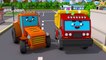 Forte Trator e Pequeno Carros  na Cidade | Video Para Criançinhas | Desenho animado para crianças