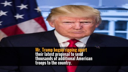Angry Trump Grilled His Generals About Troop Increase, Then Gave In