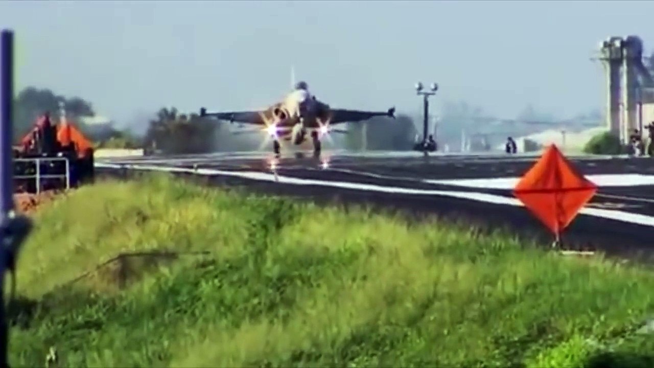 Fighter Jets Landing Take off on Highways