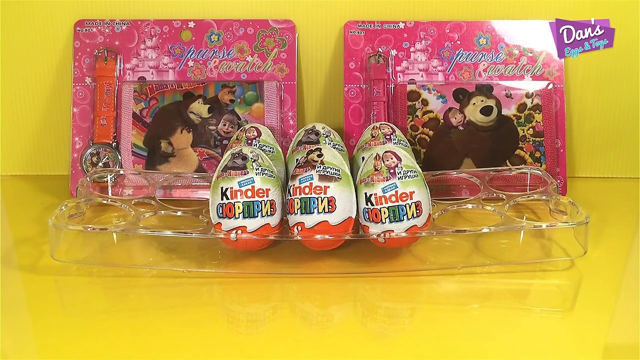 Huevos huevos huevos para sorpresa juguetes video Niños para y masha oso de juguetes Kinder Sorpresa nueva serie