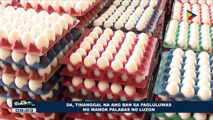 DA, tinanggal na ang ban sa pagluluwas ng manok palabas ng Luzon
